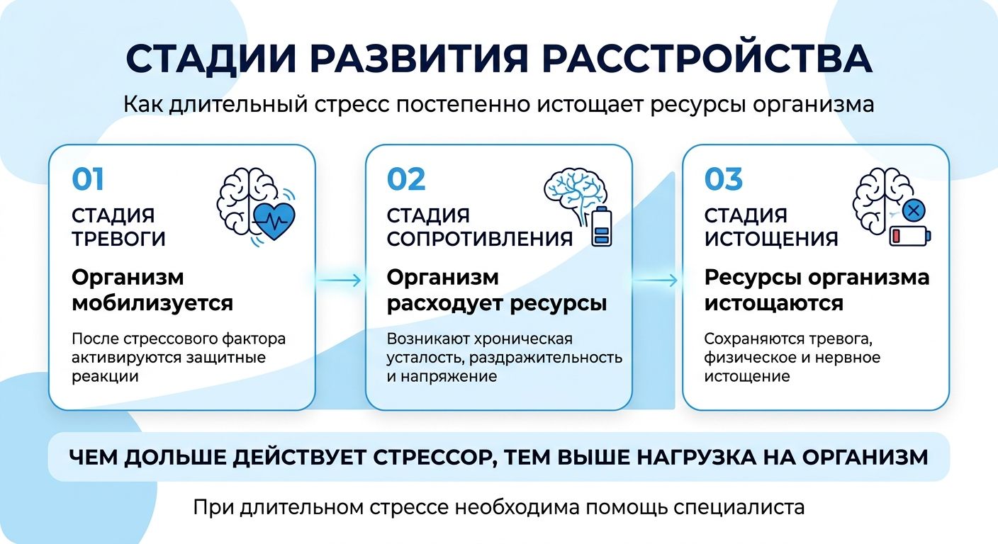 Лечение стресса в Гусеве инфографика